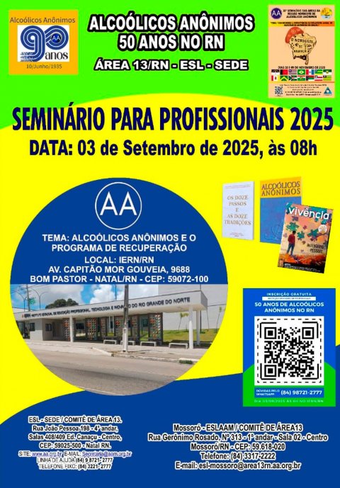 Seminário para Profissionais 2025 - Área 13 - RN