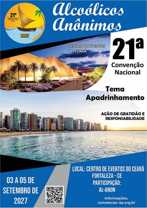 21ª Convenção Nacional de Alcoólicos Anônimos do Brasil (2027) - 03-05/09/2027 - CE